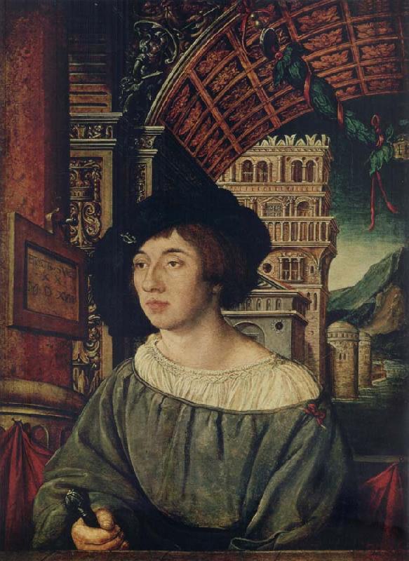 Ambrosius Holbein Portrait of a young man